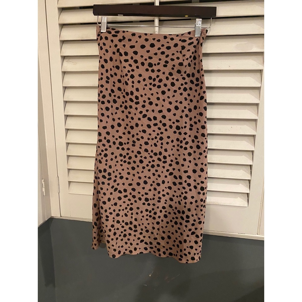 Pink Dalmatian maxi skirt